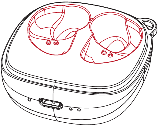 Raycon - E50 Eardrums - Aufladen - Schritt 1 Aufladen - Schritt 1