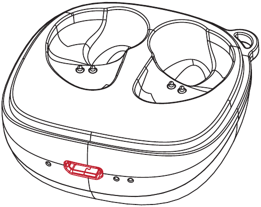 Raycon - E50 Eardrums - Aufladen - Schritt 2 Aufladen - Schritt 2