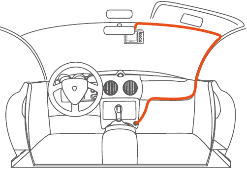 Vantrue - OnDash N1 PRO - Anbringen des Geräts an Ihrer Windschutzscheibe - Schritt 1 Anbringen des Geräts an Ihrer Windschutzscheibe - Schritt 1