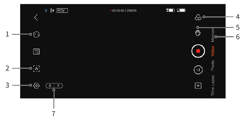 hohem - iSteady M6 - APP-Funktionen APP-Funktionen