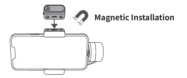 hohem - iSteady M6 - Installation des magnetischen KI-Visionssensors Installation des magnetischen KI-Visionssensors
