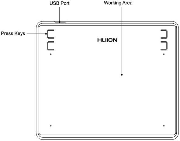 HUION - HS64 - Übersicht Grafiktablett Übersicht Grafiktablett