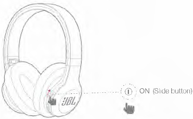 JBL - HARMAN E45BT - Bluetooth-Verbindung - Schritt 1 - Gerät einschalten Bluetooth-Verbindung - Schritt 1 - Gerät einschalten