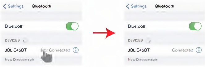 JBL - HARMAN E45BT - Nahtloser Wechsel zwischen Geräten - Schritt 3 Nahtloser Wechsel zwischen Geräten - Schritt 3