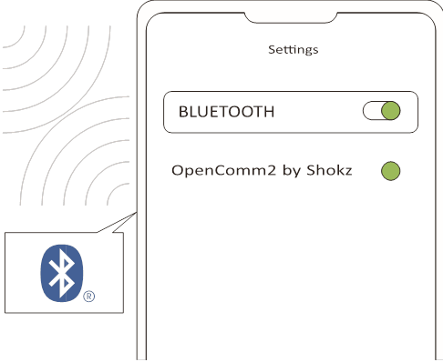 Shokz - OPENCOMM 2 - Kopplung mit Mobilgerät - Schritt 2 Kopplung mit Mobilgerät - Schritt 2