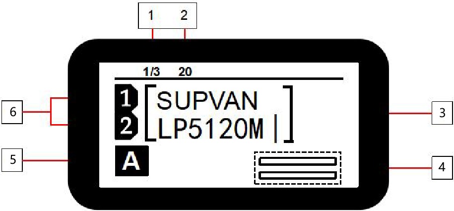 SUPVAN - LP5120M - LCD-Anzeige LCD-Anzeige