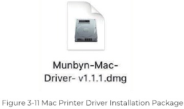 MUNBYN - P44S - USB Mac-Treiberinstallation - Schritt 1 USB Mac-Treiberinstallation - Schritt 1