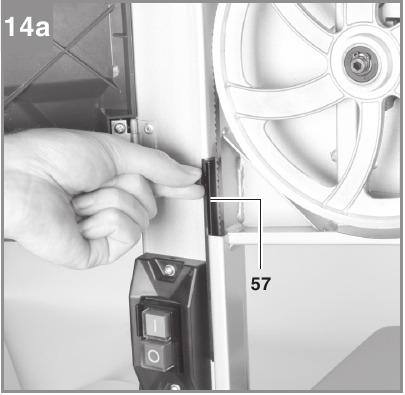 EINHELL - TC-SB 200/1 - Montage - Schritt 6 - Sägebandwechsel Montage - Schritt 6 - Sägebandwechsel