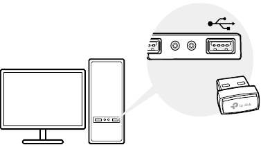 TP-Link - Archer T2U Nano - Mit einem Computer verbinden Mit einem Computer verbinden