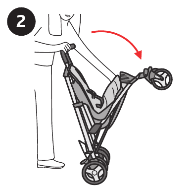 Chicco - Liteway - Kinderwagen öffnen - Schritt 1 Kinderwagen öffnen - Schritt 1