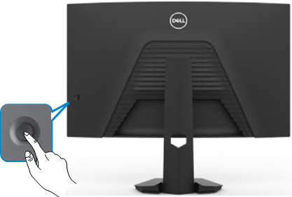 Dell - S2722DGM - Verwenden der Joystick-Steuerung Verwenden der Joystick-Steuerung