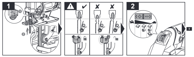 Ryobi - R18JS - BETRIEB - Schritt 1 BETRIEB - Schritt 1