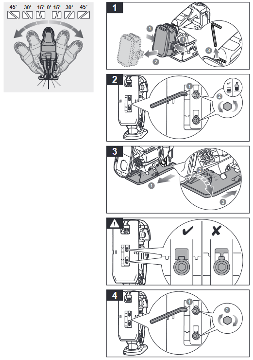 Ryobi - R18JS - BETRIEB - Schritt 4 BETRIEB - Schritt 4