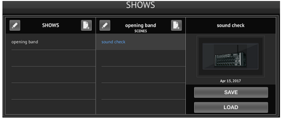 Midas - MR18 - M AIR für iPad - Shows M AIR für iPad - Shows