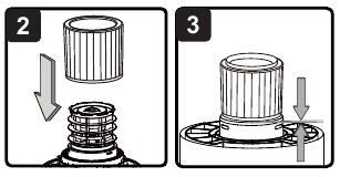 Vacmaster - VK809PWR 0201 - KARTUSCHENFILTER EINSETZEN - Schritt 1 KARTUSCHENFILTER EINSETZEN - Schritt 1