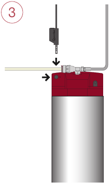 Anschluss an den Quooker-Tank