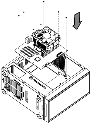 Thermaltake - Versa H17 - Motherboard-Installation Motherboard-Installation