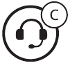 Ein Jog Dial Symbol, das einen doppelten Tipp darstellt.