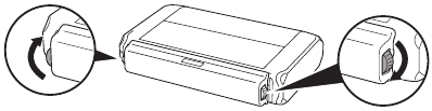 Canon - LK-72 - Anbringen des Akkus am Drucker - Schritt 3 Anbringen des Akkus am Drucker - Schritt 3