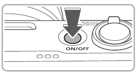 Anleitung zum Einschalten der Kamera.