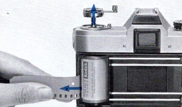Canon - FT - Film zurückspulen - Schritt 3 Film zurückspulen - Schritt 3