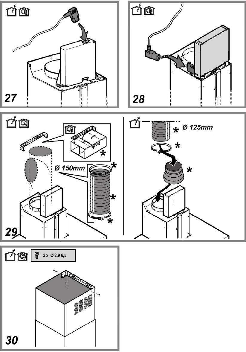 ELICA - REEF IX/A/90 - Wartung - Fettfilter - Schritt 1 Wartung - Fettfilter - Schritt 1