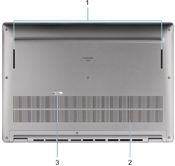 Dell - Latitude 7640 - Produktansichten - Unterseite Produktansichten - Unterseite