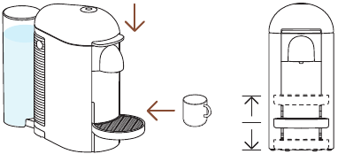 Nespresso - VERTUO PLUS - Kaffeezubereitung - Schritt 3 - Maschine schließen Kaffeezubereitung - Schritt 3 - Maschine schließen