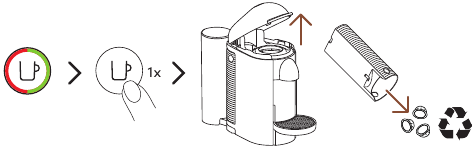 Nespresso - VERTUO PLUS - Entkalkung - Schritt 1 Entkalkung - Schritt 1