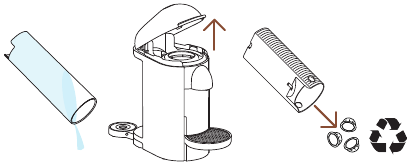 Nespresso - VERTUO PLUS - System entleeren System entleeren