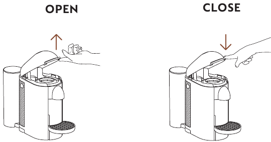 Nespresso - VERTUO PLUS - Öffnen/Schließen - Schritt 3 Öffnen/Schließen - Schritt 3