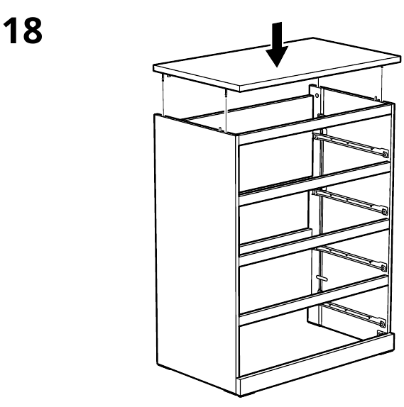 IKEA - MALM - MONTAGE - Schritt 15 MONTAGE - Schritt 15