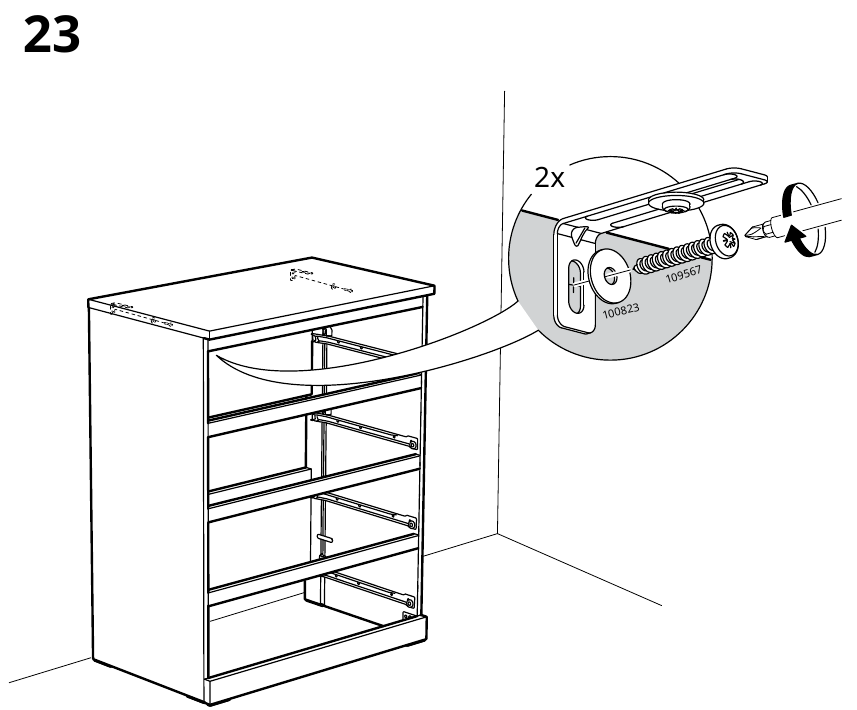 IKEA - MALM - MONTAGE - Schritt 18 MONTAGE - Schritt 18