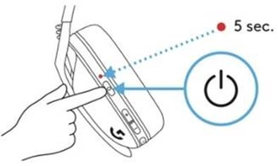 Logitech - G435 LIGHTSPEED - Akkustand überprüfen - Schritt 2 Akkustand überprüfen - Schritt 2