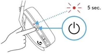 Logitech - G435 LIGHTSPEED - Akkustand überprüfen - Schritt 3 Akkustand überprüfen - Schritt 3