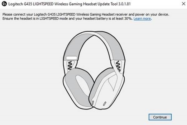 Logitech - G435 LIGHTSPEED - Firmware aktualisieren - Schritt 1 Firmware aktualisieren - Schritt 1