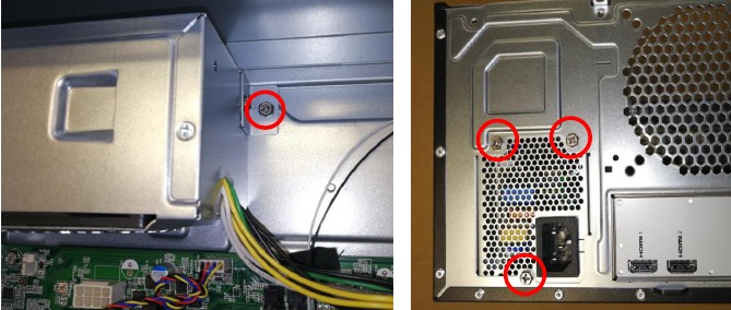 Acer - TC-1780 - Netzteilentfernung mit TFX-Stromversorgung - Schritt 2 Netzteilentfernung mit TFX-Stromversorgung - Schritt 2