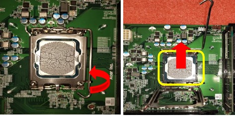 Acer - TC-1780 - Hauptplatine entfernen - Schritt 4 - Entfernen Sie die CPU Hauptplatine entfernen - Schritt 4 - Entfernen Sie die CPU