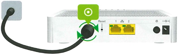 Technicolor - TC4400 - Verbindung zum Netzwerk Ihres Dienstanbieters Verbindung zum Netzwerk Ihres Dienstanbieters