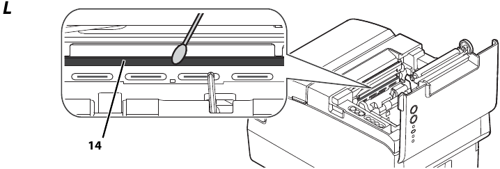 Epson - TM-H6000IV - Reinigung des Thermodruckkopfs Reinigung des Thermodruckkopfs