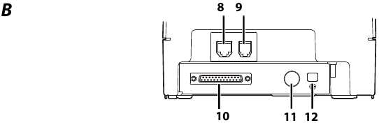Epson - TM-H6000IV - Anschließen der Kabel - Schritt 1 Anschließen der Kabel - Schritt 1