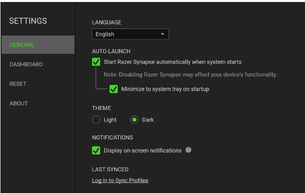 RAZER - HUNTSMAN V3 PRO MINI - EINSTELLUNGSFENSTER EINSTELLUNGSFENSTER