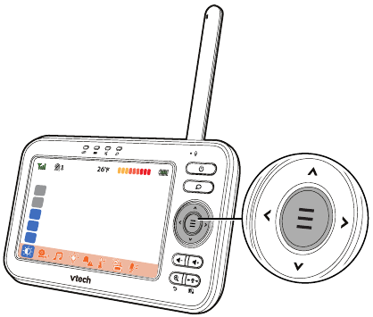 VTech - VM5254 - Menü verwenden Menü verwenden