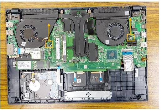 Asus - X571 Serie - Lüftermodul-Entfernung - Schritt 1 Lüftermodul-Entfernung - Schritt 1
