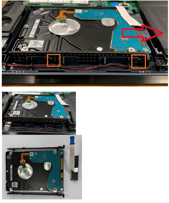 Asus - X571 Serie - HDD- & SSD-Modul-Entfernung - Schritt 3 HDD- & SSD-Modul-Entfernung - Schritt 3