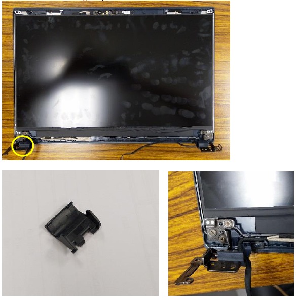 Asus - X571 Serie – Entfernen des LCD-Moduls – Schritt 1 Entfernen des LCD-Moduls – Schritt 1