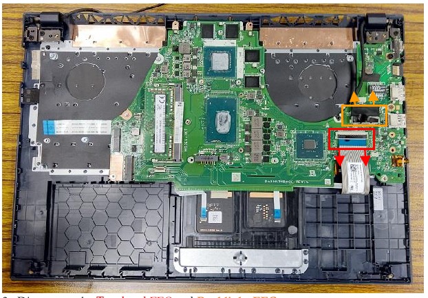 Asus - X571 Serie – Entfernen der Hauptplatine – Schritt 1 Entfernen der Hauptplatine – Schritt 1