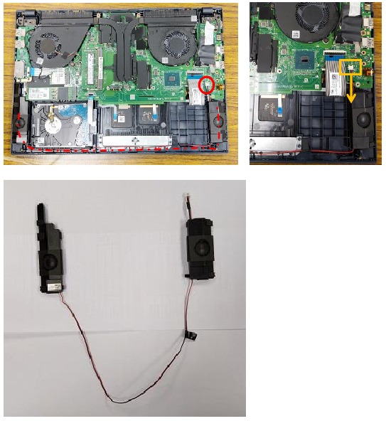 Asus - X571 Serie - Lautsprechermodul-Entfernung Lautsprechermodul-Entfernung