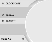 Datumseinstellung auf Display