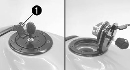 Tankverschluss mit Zündschlüssel